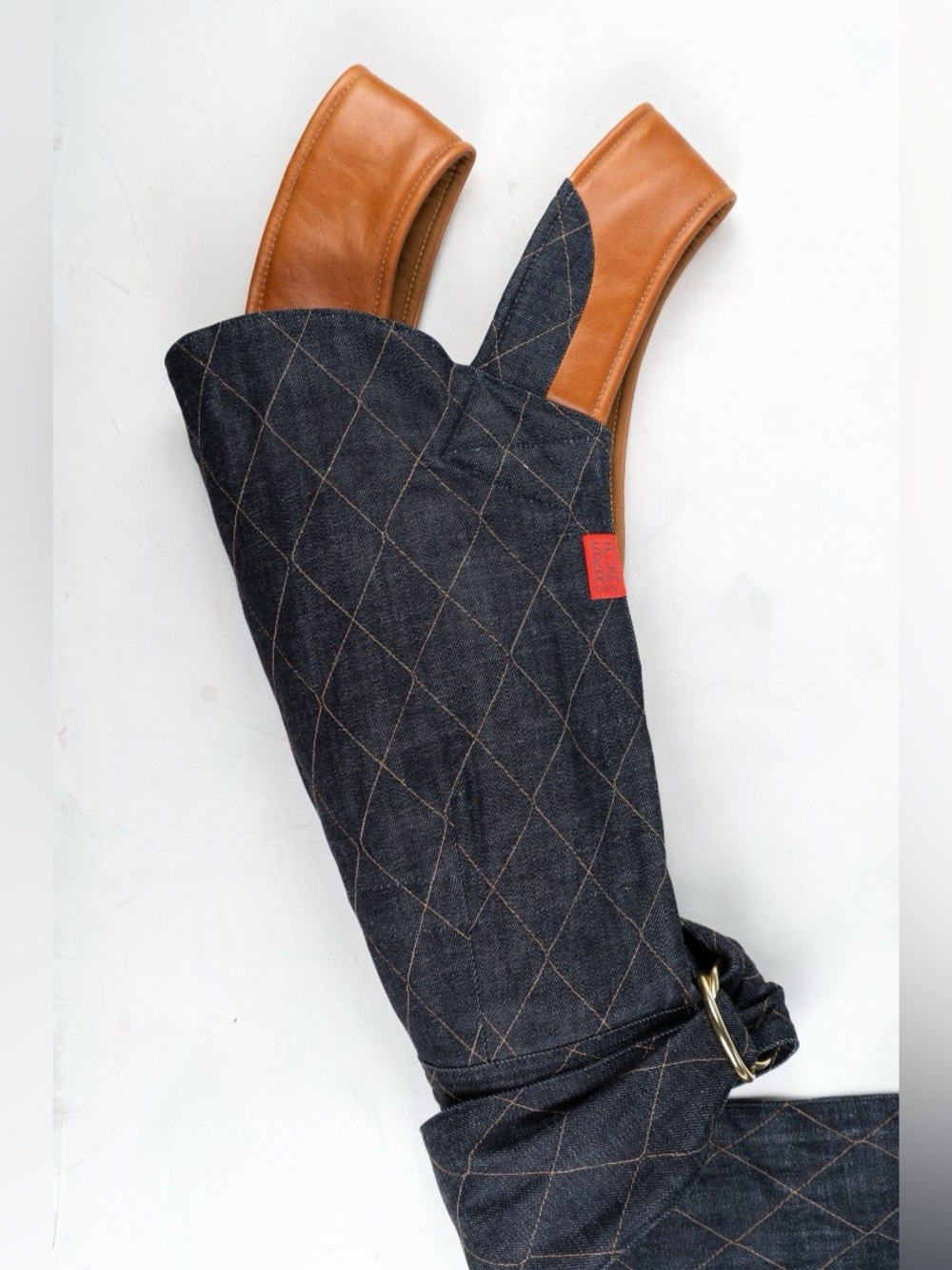 EEUC sakura bloom quilted denim scout with whiskey leather 2023